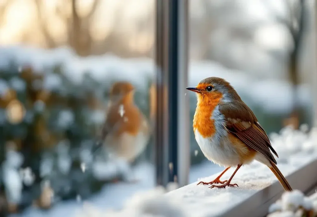 Ce que veut dire un oiseau qui frappe à la fenêtre en plein hiver
