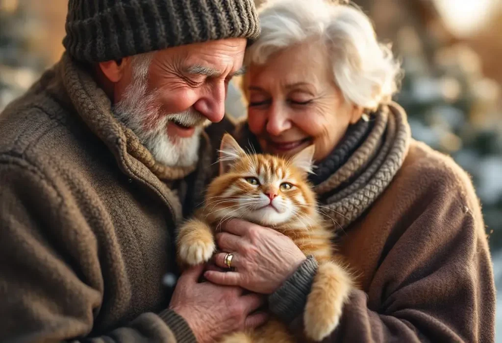 Disparu à Pâques, un chat sénior réapparaît cet hiver et redonne le sourire à sa famille