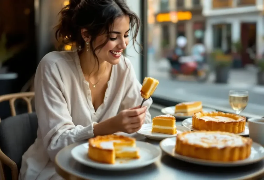 Elle déguste des galettes des rois en Algérie avec délice